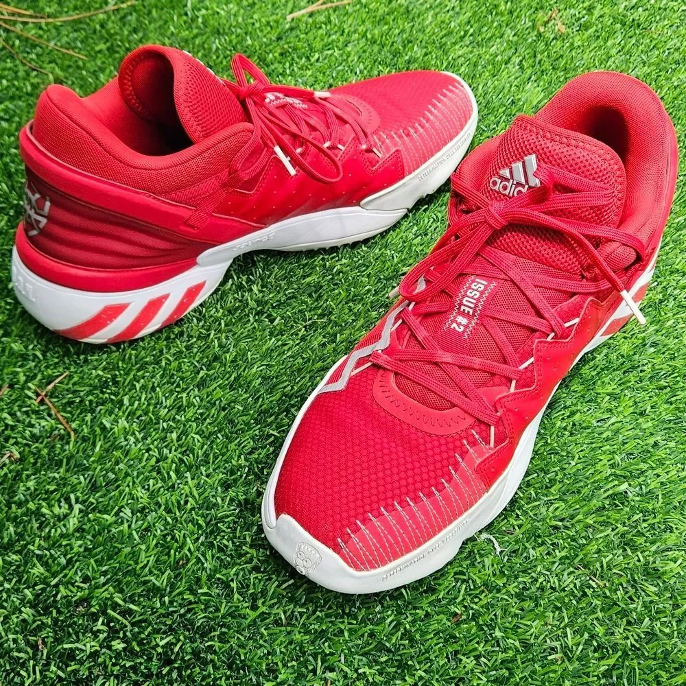 Adidas D.O.N. Issue #2 Basketball Shoes Red/White FW8511 Men’s Size 14